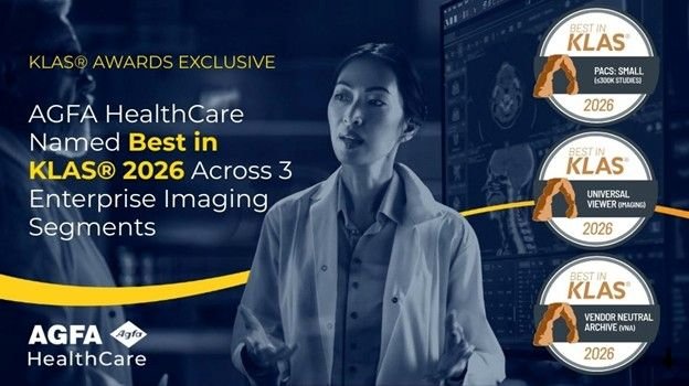 AGFA HealthCare, reconocida como Best in KLAS 2026 en tres segmentos de Enterprise Imaging en Estados Unidos